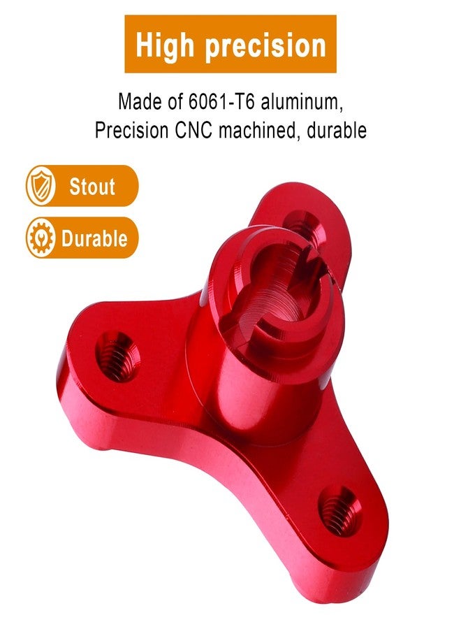 AllinRC Metal Aluminum Alloy RC Slipper Clutch Eliminator for Traxxas 1/10 Stampede/Slash VXL/Rustler 2WD (Red) - Image 3